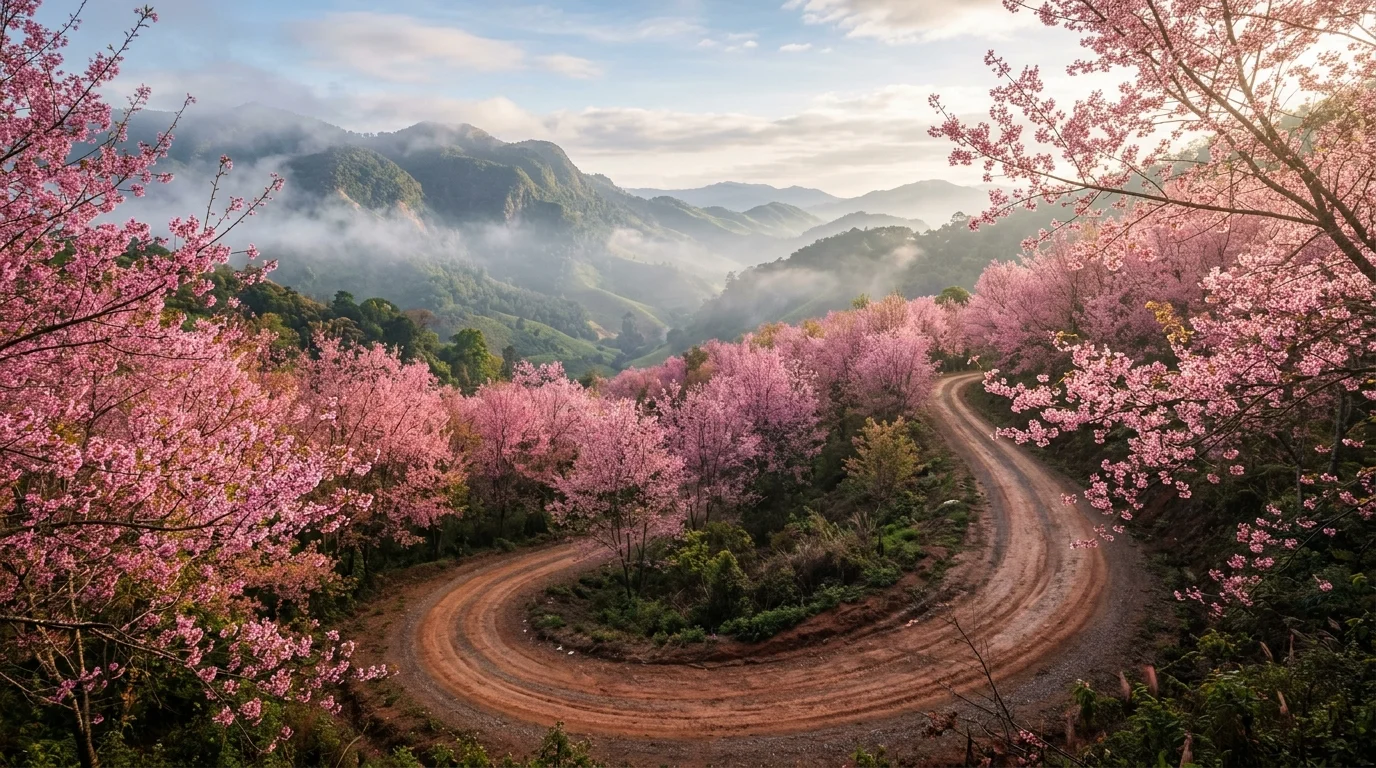 ทัวร์ชมซากุระเมืองไทย (นางพญาเสือโคร่ง) เชียงใหม่: ขุนช่างเคี่ยน อ่างขาง ขุนวาง ช่วงไหนบานสะพรั่ง?
