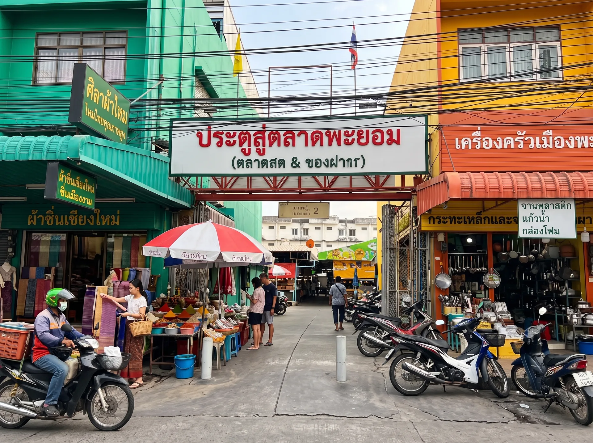 ตลาดต้นพยอม — ตลาดสดของคนในพื้นที่ย่านมช.