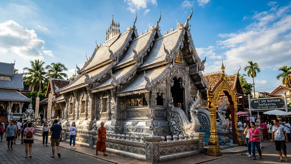 วัดศรีสุพรรณ เชียงใหม่: คู่มือเจาะลึกอุโบสถเงินหลังแรกของโลกแห่งย่านวัวลาย