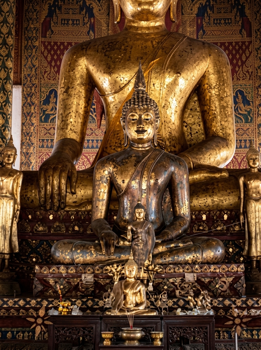 บทที่ ๕: บารมีพระเก้าตื้อ และเปลวเพลิงแห่งกลียุค: ยุคทองพุทธศิลป์ พระแก่นจันทน์แดง และสองศตวรรษใต้เงาพม่า